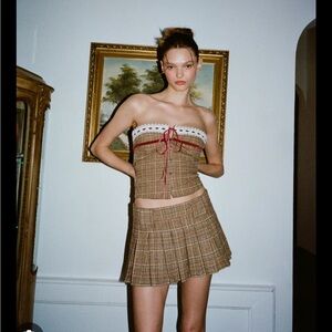 With Jean Sabrin Strapless Corset Top